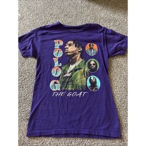 Polo G - The Goat Rapper Youth T shirt Purple Size‎ Small